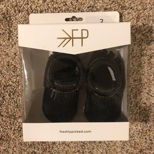 Freshly Picked Moccasins Black & White - in box!